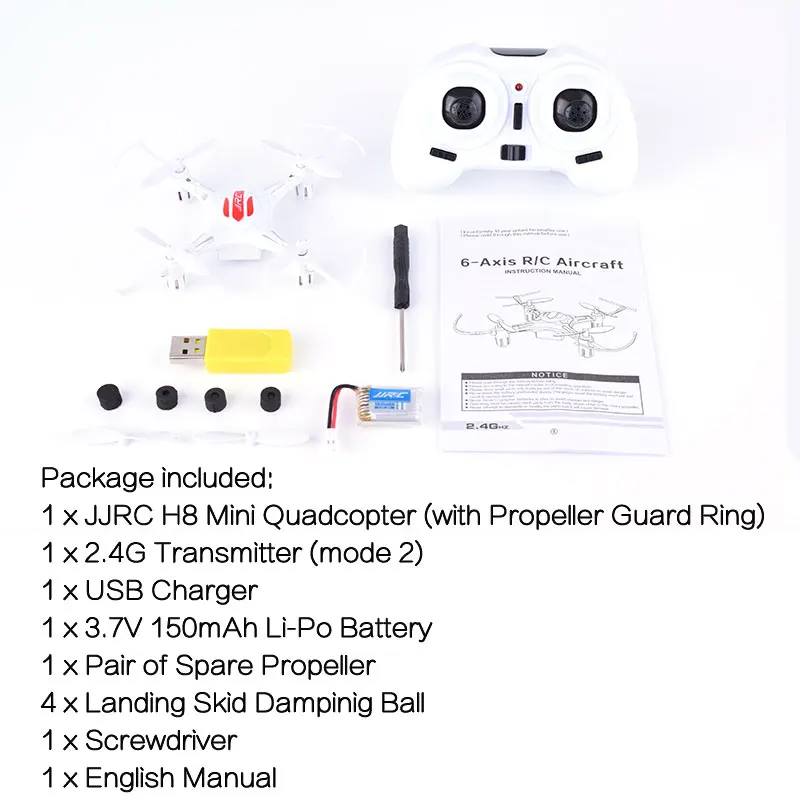 JJRC JJR/C H8 Mini 2 4G 4CH 6 осевой гироскоп Дрон с безголовым поворотом на 360 градусов