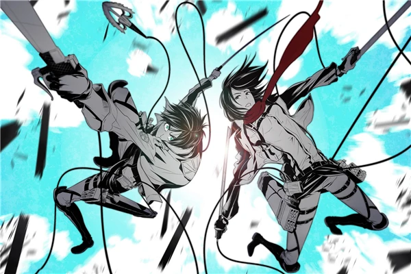 На заказ на холсте художественные атака постер Titan Attack on фигурка Титан обои дети