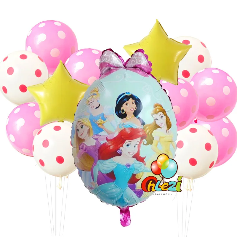 13 шт. принцесса Globos Baby shower Мерида Белоснежка Золушка Жасмин зеркальный шар на день рождения DIY вечерние украшения поставка для мамы и ребенка - Цвет: 3-Magic mirror