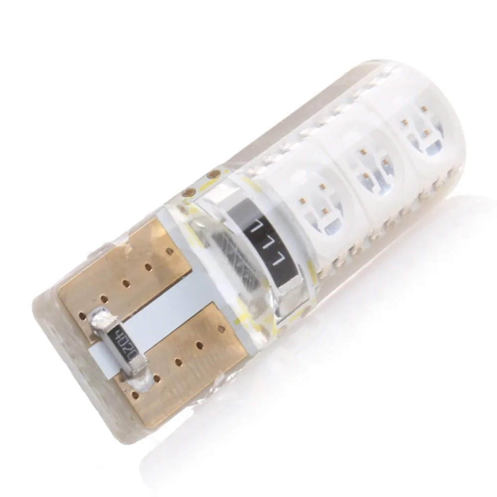 1X 12В T10 W5W силикагель 5050 6SMD 168 автомобильный красный светильник s светодиодный