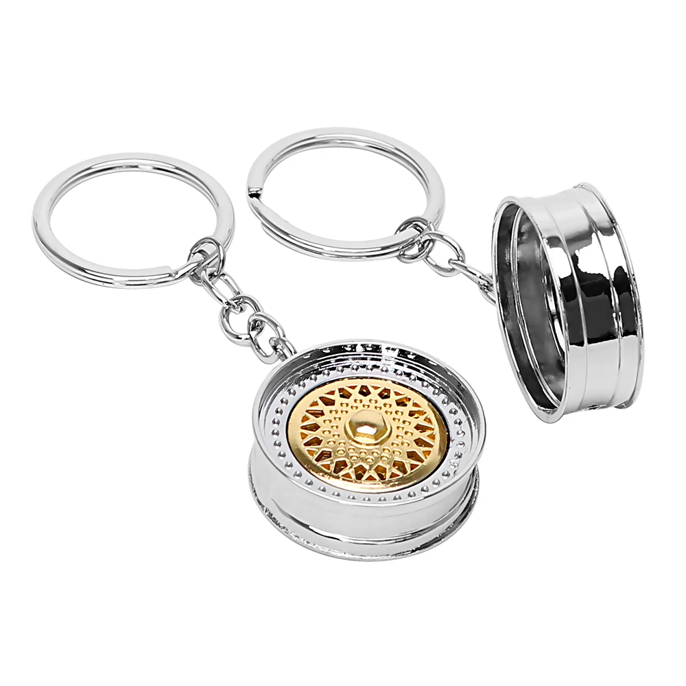 Брелок для ключей 3D миниатюрное колесо BBS Rim модель брелка популярный креативный