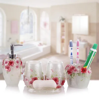 5 шт. набор баньейро/смоляный для мытья ванной комнаты/дозатор мыла/держатель