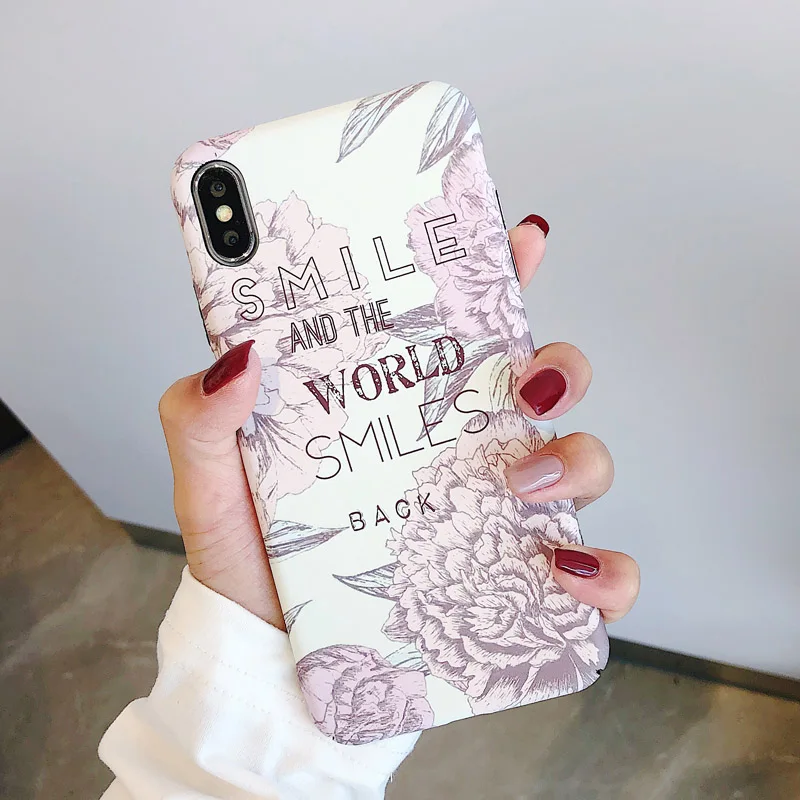 Mousmi 3D милый/цветочный/Жесткий Чехол для iPhone 6 чехол девочек чехлы телефонов 6S 7 8 Plus