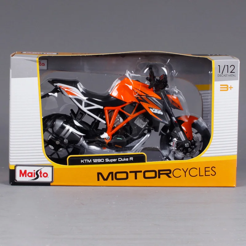 Maisto 1:12 KTM 1290 super duck R оранжевая модель мотоцикла литой мотоцикл для сбора 1/12 young 13065|
