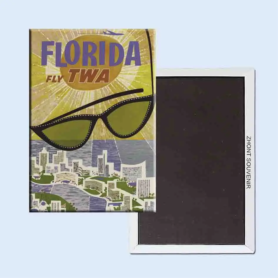 Fly Florida David Klein 24077 магниты на холодильник в стиле ретро | Дом и сад