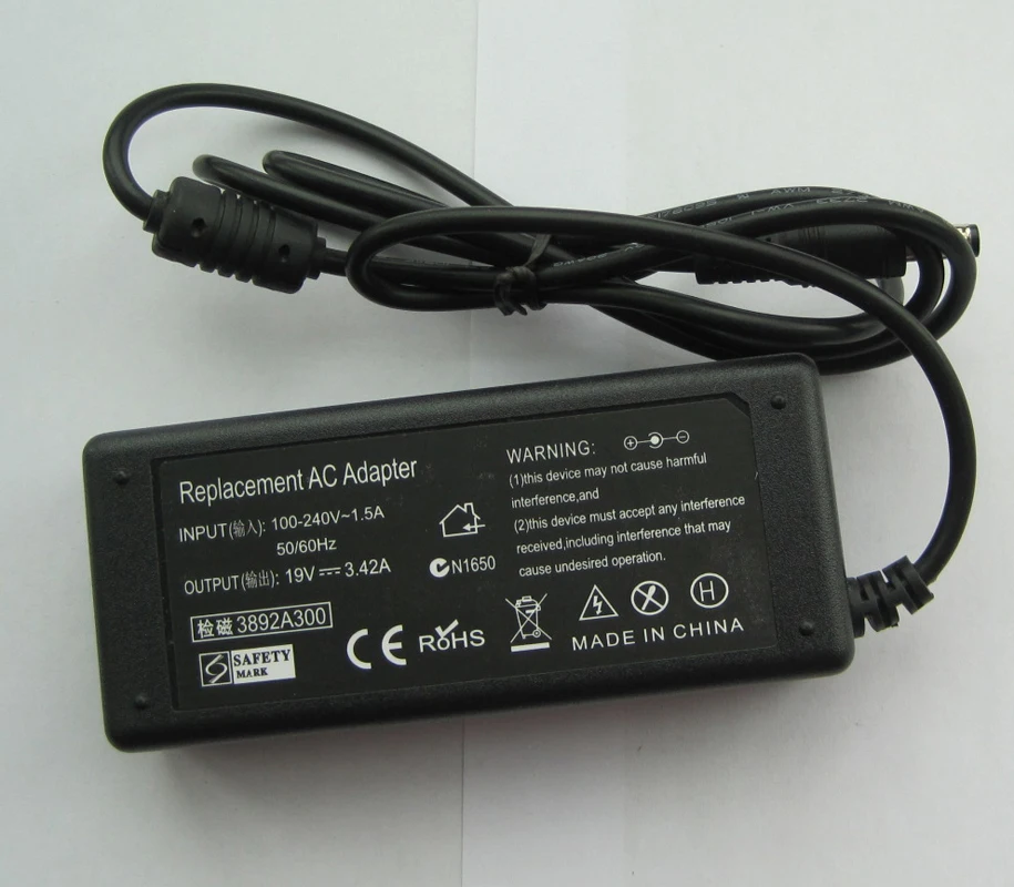 19V 3.42A 65W AC адаптер питания зарядное устройство для MSI Notebook- CR700/CX700 P600 AIO AE1900 |