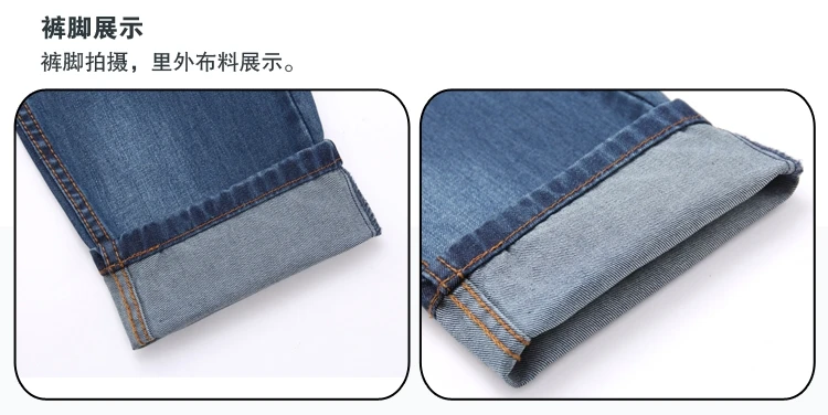 Men's Jeans Straight Fit Classic Denim Trousers Famous Brand Pants Blue Black Casual Long Pant Jeans|jeans ripped|jeans lengthjeans jeans shop |