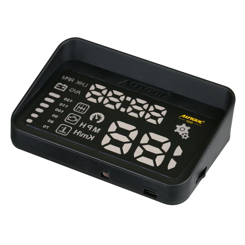 AUTOOL X220 HUD Дисплей проектор автомобиля OBD2 II измеритель температуры Напряжение