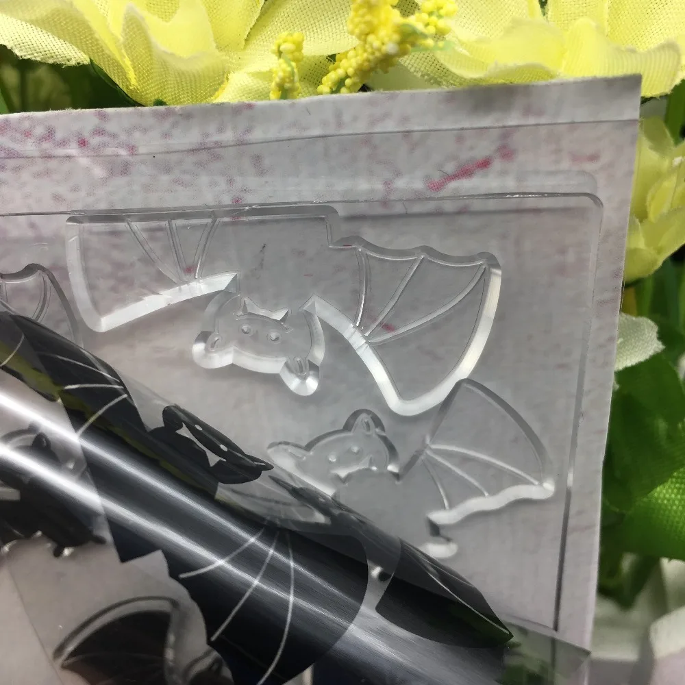 Летучая мышь/животного прозрачный чистый силикон штамп/печати для