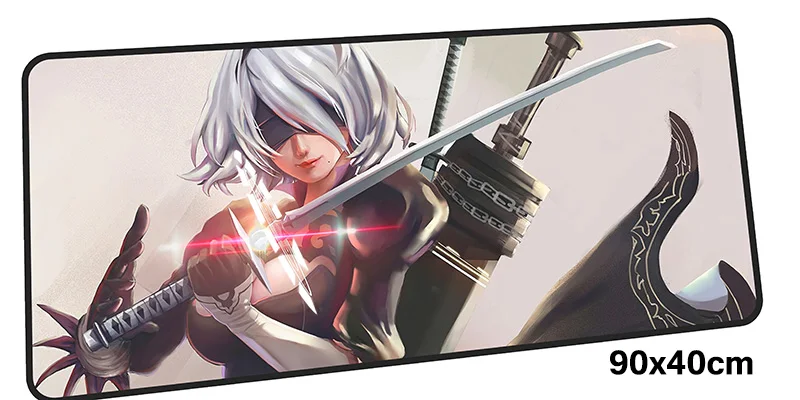 Nier automata коврик для мыши геймер 900x400X3 мм игровой коврик для мыши Большой HD блокнот с рисунком аксессуары для ПК эргономичный коврик для ноутбука