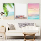 FGHGF Гавайский пляж вид на океан Холст Картина художественный Принт плакат картина украшение дома, для спальни украшение на стену