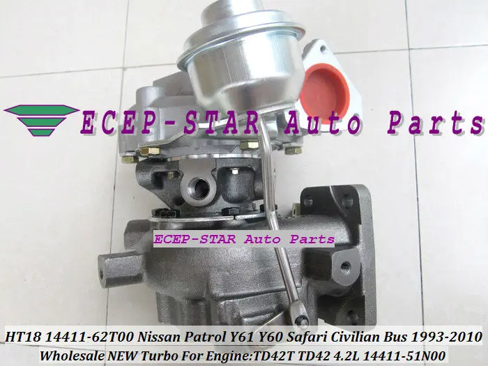 Бесплатная доставка HT18 14411 62T00 51N00 09D60 турбо для NISSAN Safari Patrol Y60 Y61 автобус W40 W41 TD42T TD42Ti