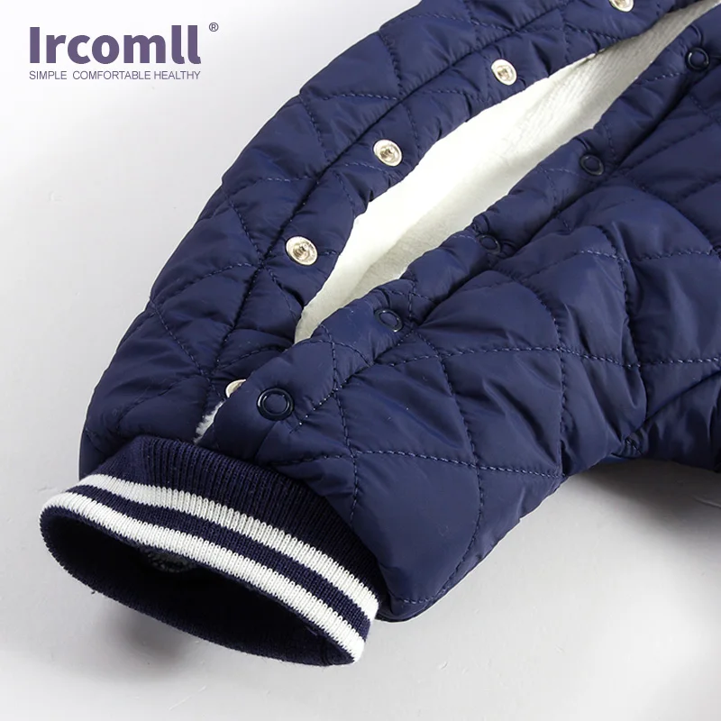 Ircomll/2018 новые детские зимние комбинезоны с подкладкой из флиса мягкие удобные