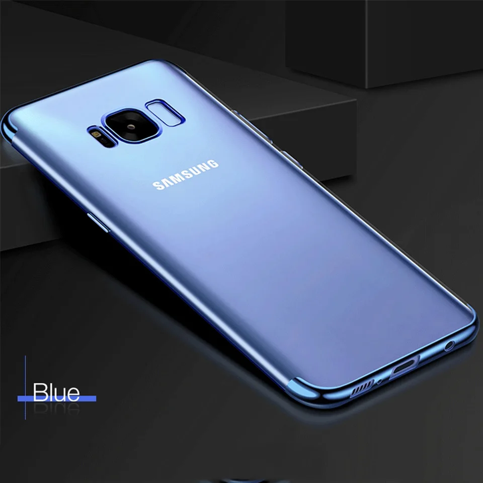 Блестящий чехол из ТПУ с покрытием для Samsung Galaxy S8 Plus S9 S7 Edge Note 8 A5 A7 A8 J5 J7 2016 2017 2018