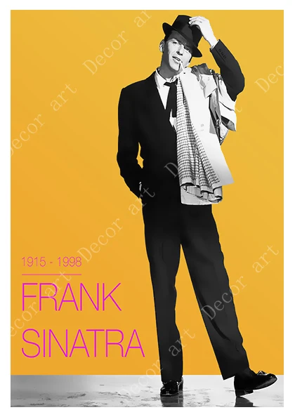 

Pop Art Frank Sinatra Music Singer Canvas Paintings Vintage Wall Kraft Posters Coated Wall Stickers Home Decor Pictures Gift