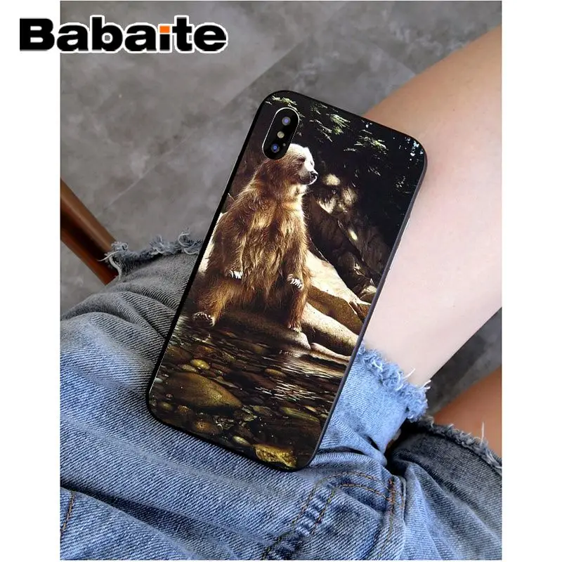 A6 Babaite grizzly bear Новинка чехол для телефона Fundas чехол для Apple iPhone 8 7 6 6S Plus X XS MAX 5 5S SE XR чехол - Цвет: A6
