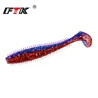 FTK 90 мм 120 мм мягкая рыболовная приманка, морской огурец, весло, Т-образный хвост, одиночный хвост, червь для карпа, гусеница, силиконовый воблер, приманки с шипами