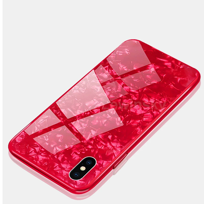 Чехлы с закаленным стеклом для iphone 6s 6 7 8 plus чехол Роскошный Блестящий корпус мягкая рамка твердая задняя крышка для iphone X 10 6 6s Coque чехол