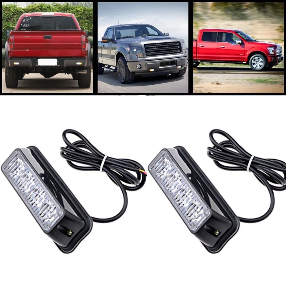 2X4LED 4 ватт Мини компактная сторона или Передняя Задняя поверхность крепление