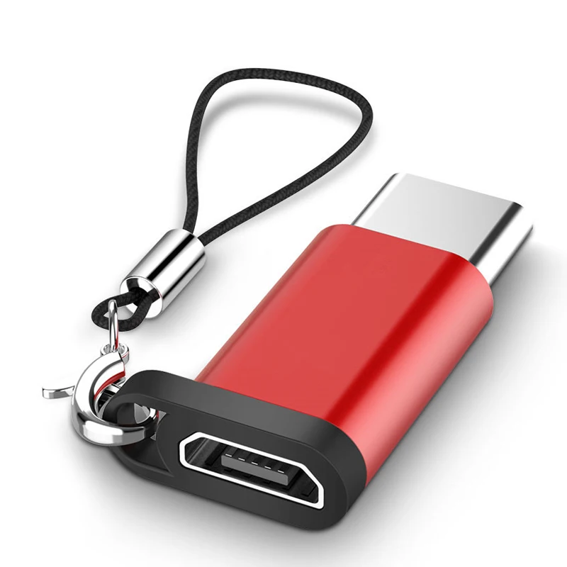 Адаптер Type C Micro USB в конвертер с брелком для Samsung HTC MacBook JLRJ88|Переходники и адаптеры|