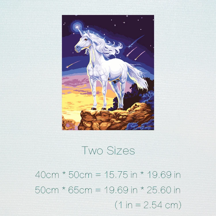DIY Краска для рисования по номерам 40x50 см лошадь мультфильм животное на холсте Ручная роспись настенные картины для детской комнаты украшения художественные работы