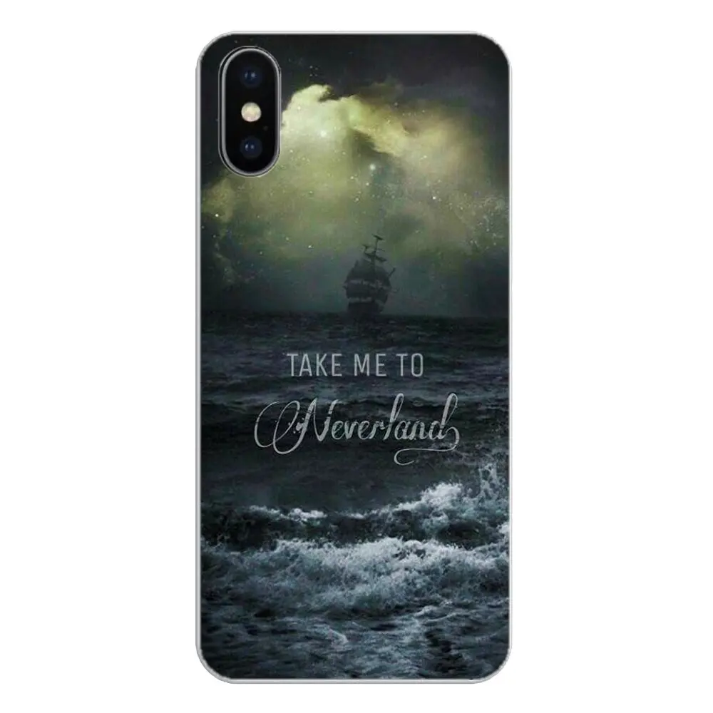 Прозрачный чехол из ТПУ для Samsung Galaxy A5 A6 A7 A8 A9 J4 J5 J7 J8 2017 2018 Plus Prime Take me to neverland цитаты
