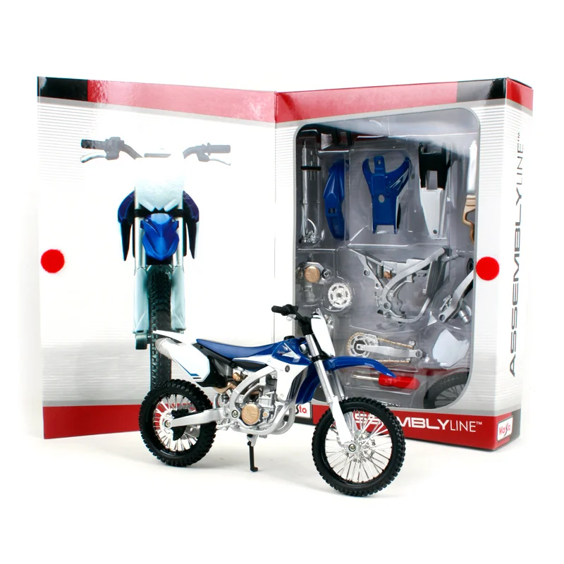 Новое поступление Maisto 1:12 YAMAHA YZ450F Сборка DIY модель мотоцикла велосипед комплект для детей подарки на день рождения игрушка