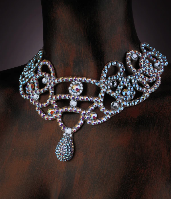 2016 новое поступление аксессуары для латиноамериканских танцев ожерелья senior stones