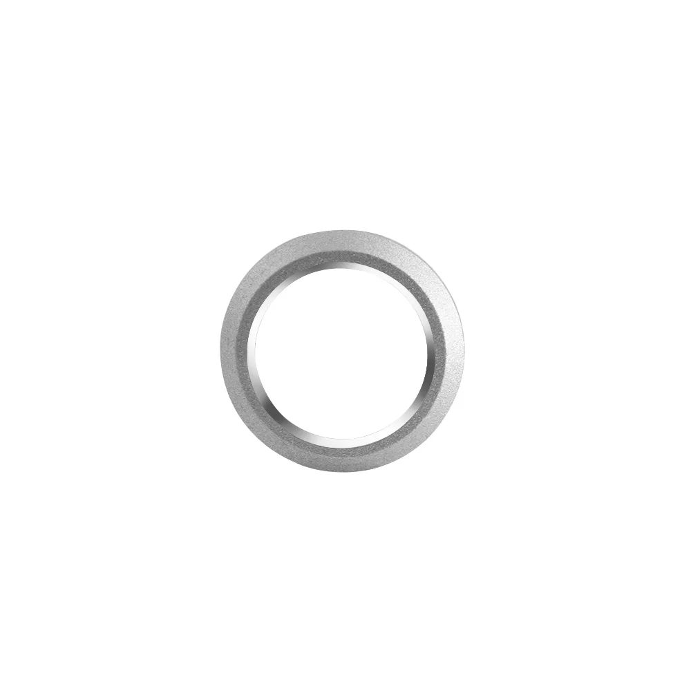 Серебристый 1 защитное устройство для ПК круг смартфон камера металлическая задняя камера объектив протектор чехол кольцо бампер для iphone 7 8 Защита объектива Кольцо - Цвет: Серебристый