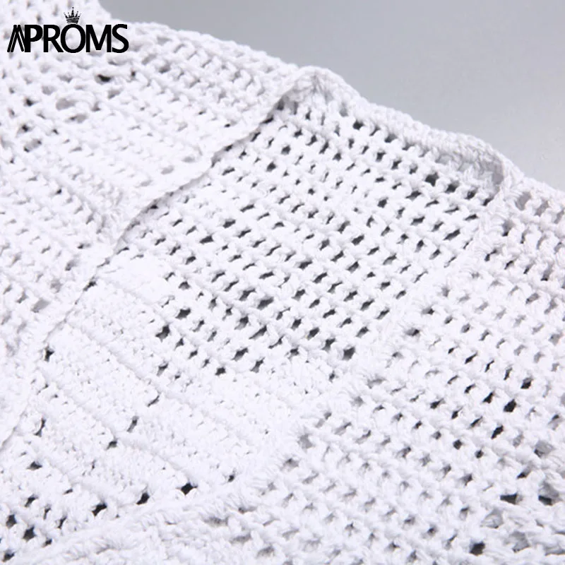 Женский топ с глубоким треугольным вырезом белый Хлопковый короткий ручной