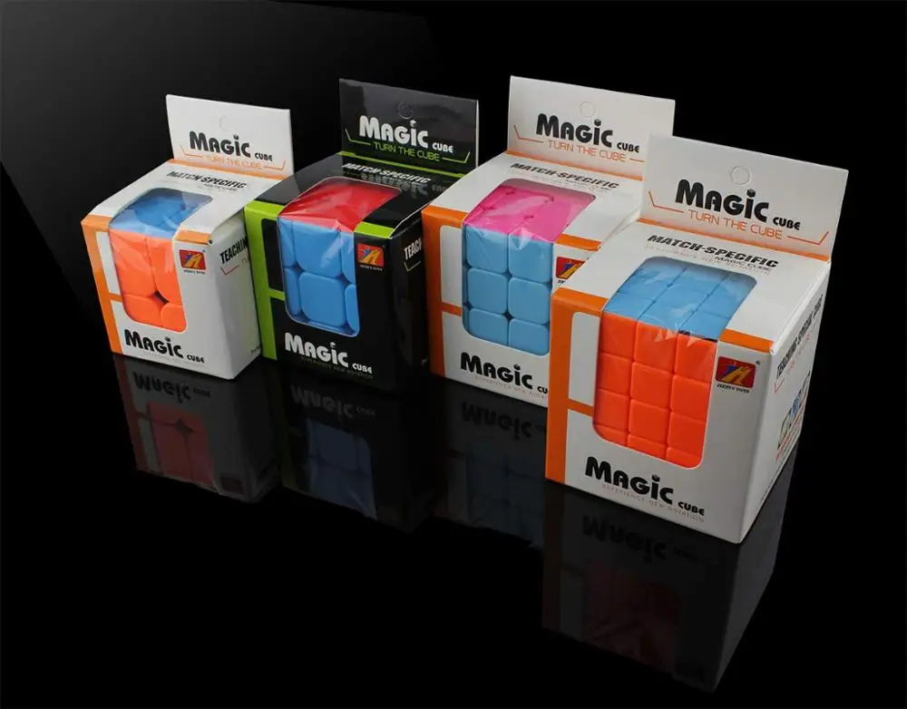 Cube набор из 4 головоломка на скорость 2x2/oneplus 3/OnePlus x 3 4x4 магический куб без наклеек