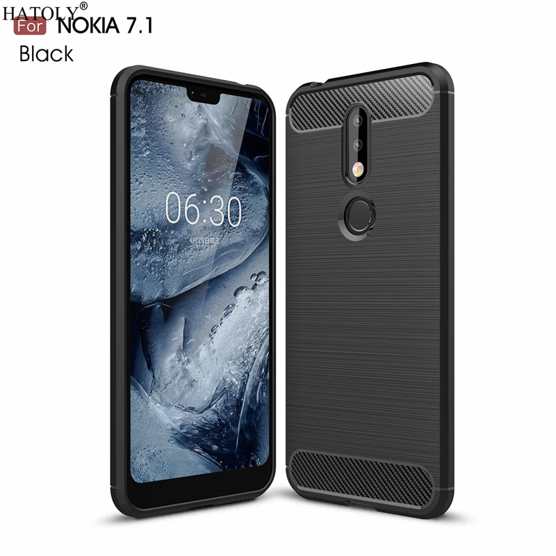 HATOLY Чехлы для Nokia 7 1 чехол 2018 противоударный мягкий ТПУ Матовый прочный