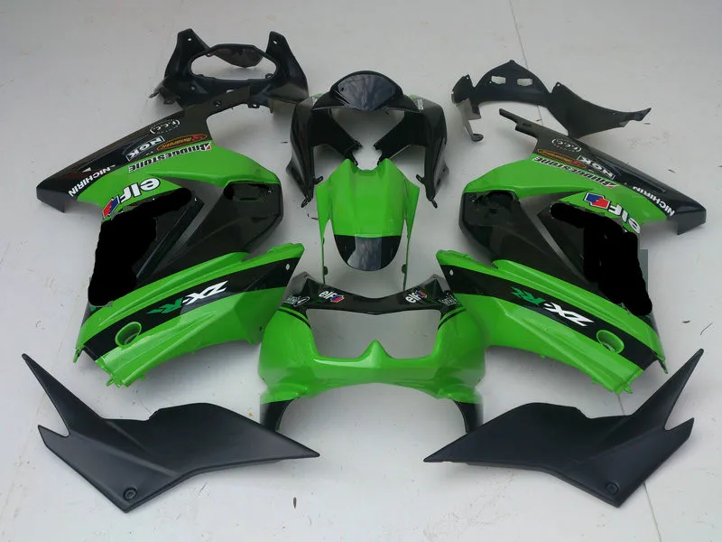 Комплект обтекателей на заказ для KAWASAKI Ninja ZX250R 08 09 10 11 12 ZX 250R EX250 2008 2012 ABS зеленый