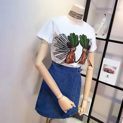 Новинка 2019 модный Европейский подиумный комплект повседневные женские блузки с