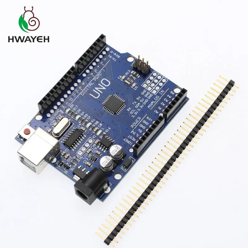 UNO R3 Высокое качество один набор UNO R3(CH340G) MEGA328P для Arduino UNO R3+ USB кабель ATMEGA328P-AU макетная плата - Цвет: UNO R3