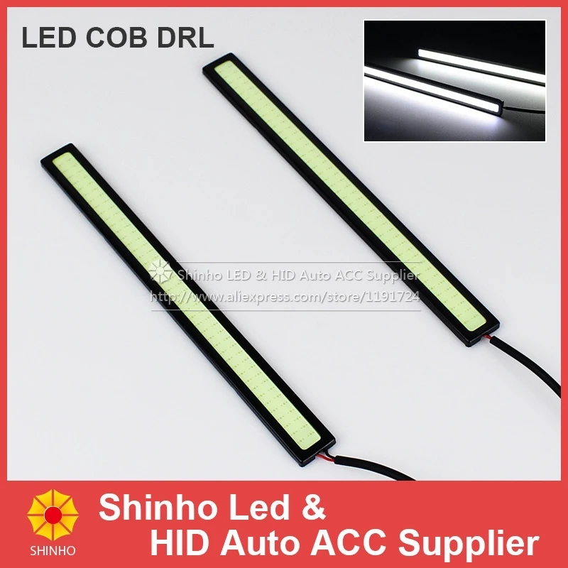 2 Pcs/Lot 14CM COB LED DRL Daytime Running Light Car Source Fog Lamp Ultra Thin Daylight High Power Driving Lights | Автомобили и