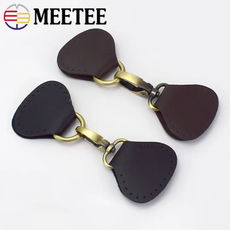 Meetee 2 шт кожаный металлический Засов держатель с крючком Пряжка для сумки обеих