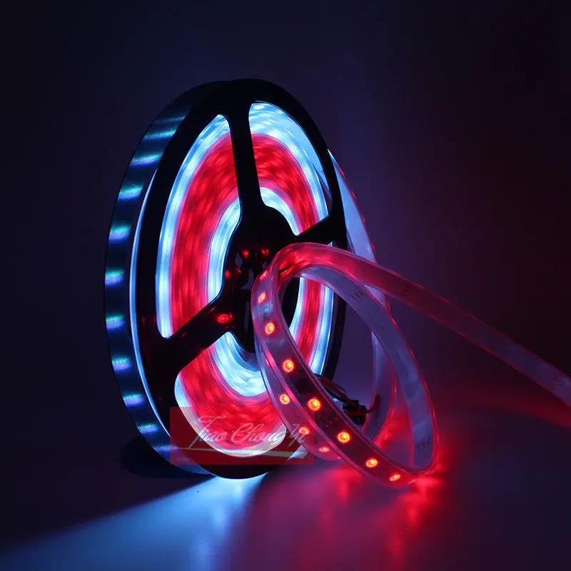 WS2811 60 светодиодный/m 24V светодиодный цифровой RGB гибкий IP67 Водонепроницаемый 5M