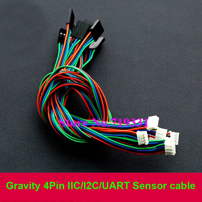 Кабель датчика Gravity 4Pin IIC/I2C/UART PH от 2 0 мм до 54 10 шт.|Соединители| |