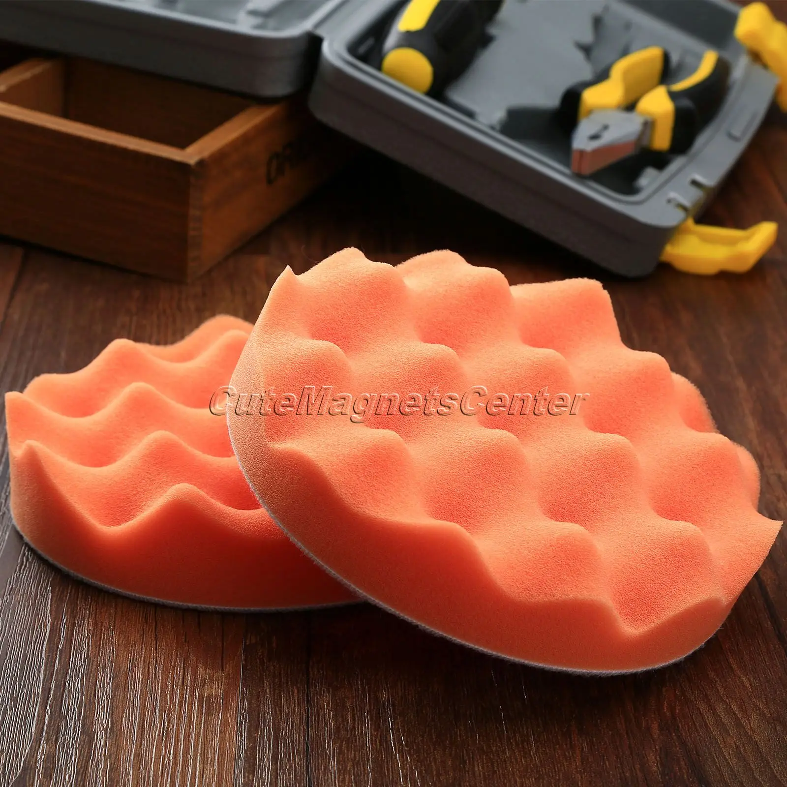 Buffing Polishing Pads Kit 50-180mm/ 2/3/4/5/6/7Inch Diameter Sponge Foam Car Polish Set Wave Buffer Pad for Polisher | Автомобили и