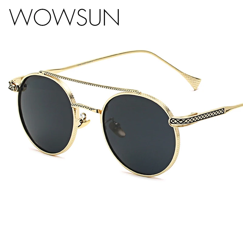 WOWSUN новейшая оправа женские очки Круглые ретро Gafas модные простые для мужчин