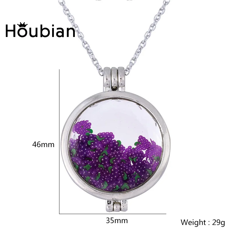 Ожерелье с подвеской из прозрачного стекла Houbian модное мягкое керамическое