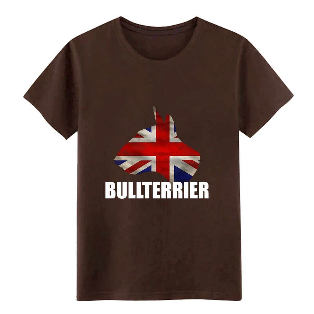 BULLTERRIER логотип флаг GB белая футболка с буквенным принтом собаки Дизайнерская