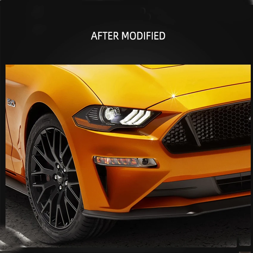 VLAND заводской дизайн для Mustang головной светильник для Mustang светодиодный задний фонарь+ игра и заглушка+ тормоз+ задний светодиодный светильник