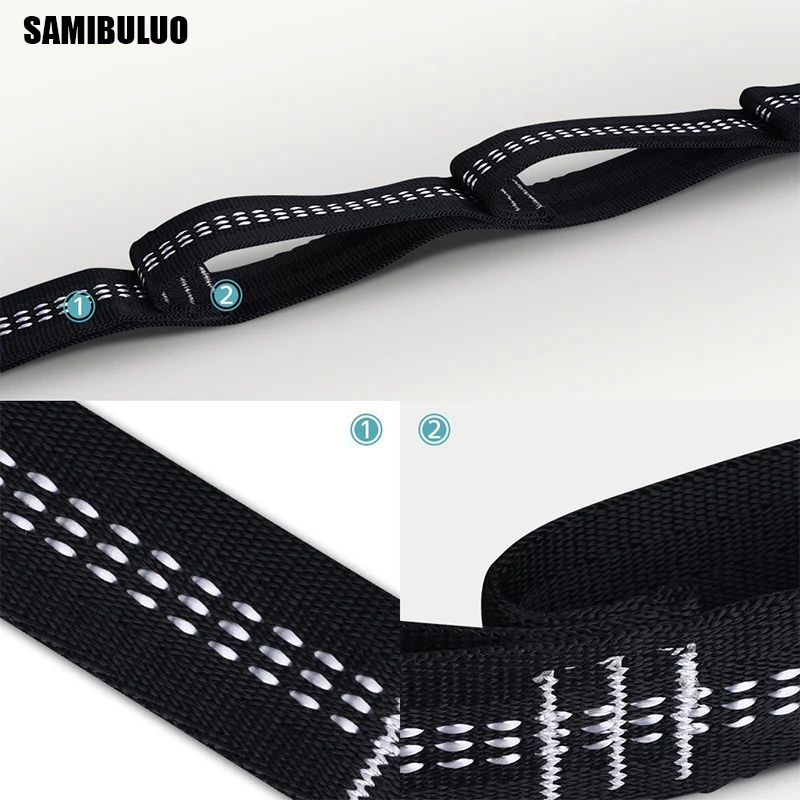 SAMIBULUO Супер Прочные бинты гамак Ремни висит дерево Открытый Отдых Пеший Туризм инструмент Гамак 2 Крючки ПВХ