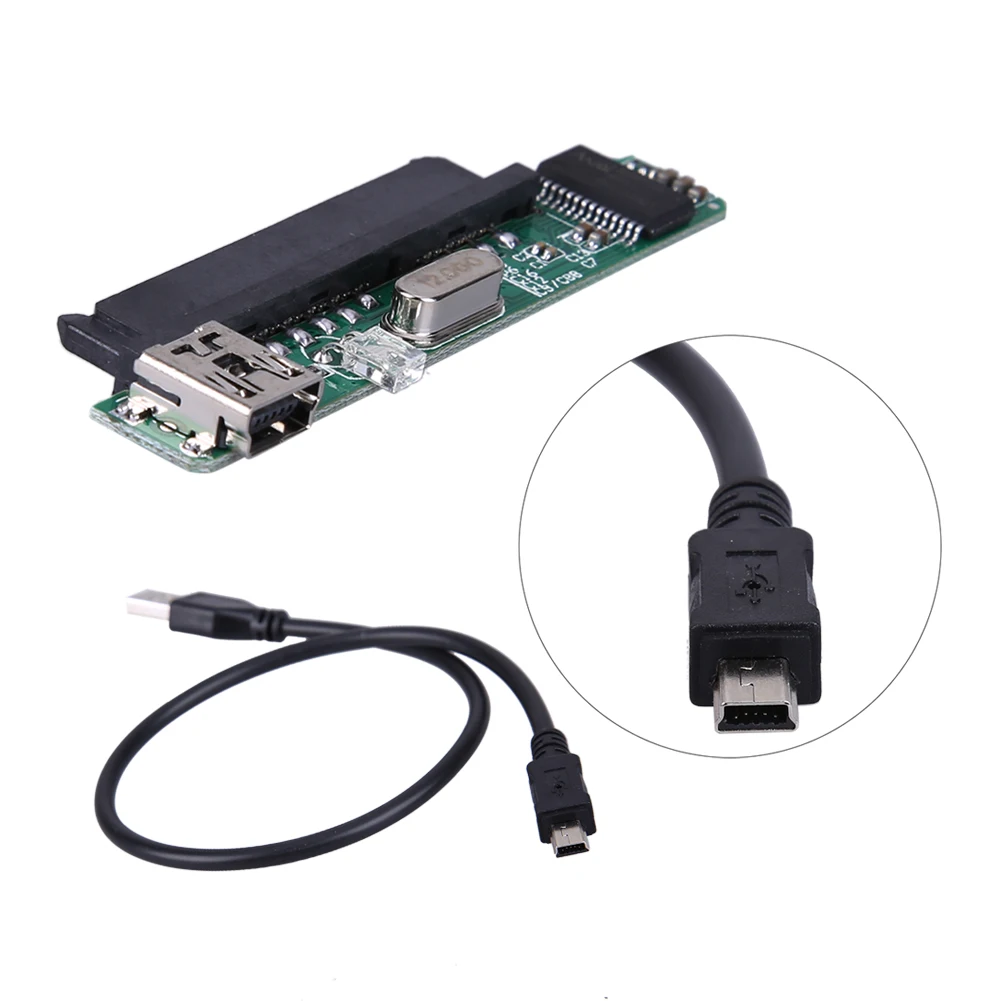 2 5 &quotSATA Женский HDD SSD USB 0 до 7 + 15Pin SATA адаптер конвертер с дисплеем светильник