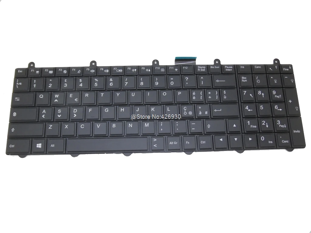 Клавиатура для CLEVO P157SM США 6-80-P17S0-010-3 V132150BK3 Belgium BE 6-80-P170-240-3 V132150BK3
