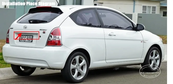 Liandlee для hyundai Accent MC 2005~ 2011/светодиодный светильник для номерного знака автомобиля/лампа для номерного знака/высококачественный светодиодный светильник s