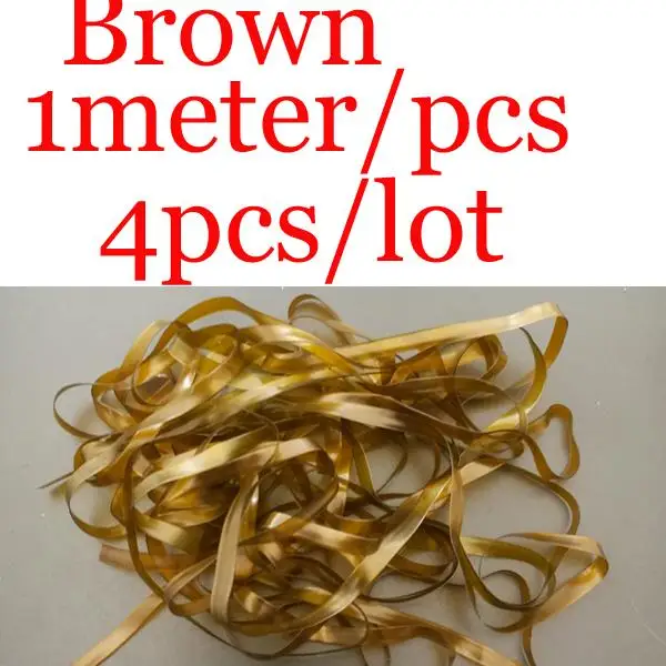 Brown 4pcs 4 шт./лот Scud задняя супер стрейч резиновая тонкая пленка для Nymph креветок пешка муха подложка Чешский Nymph связывающий материал прозрачный коричневый - Цвет: Brown 4pcs