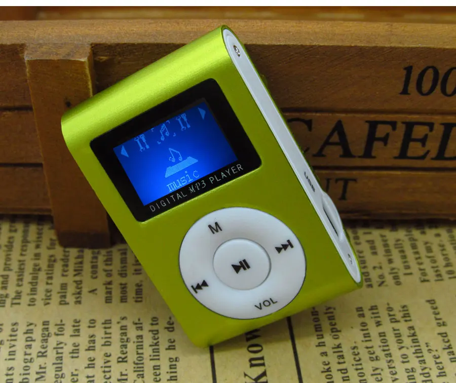 Зеленый Портативный MP3 музыкальный плеер ЖК-экран мини-клип многоцветный MP3 плеер с Micro TF/SD слот для карт электронные продукты - Цвет: Зеленый
